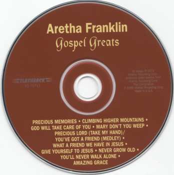 CD Aretha Franklin: Gospel Greats