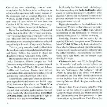 CD Ari Ambrose: Chainsaw