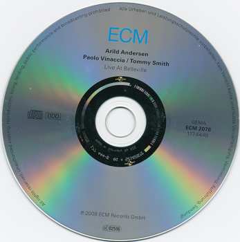 CD Tommy Smith: Live At Belleville