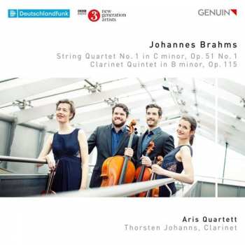 CD Johannes Brahms: String Quartet No. 1 In C Minor, Op. 51 No. 1 / Clarinet Quintet In B Minor, Op. 115