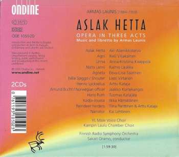 2CD/Caja Sakari Oramo: Aslak Hetta, Opera In Three Acts