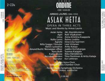 2CD/Caja Sakari Oramo: Aslak Hetta, Opera In Three Acts