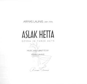 2CD/Caja Sakari Oramo: Aslak Hetta, Opera In Three Acts