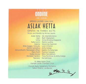 2CD/Caja Sakari Oramo: Aslak Hetta, Opera In Three Acts