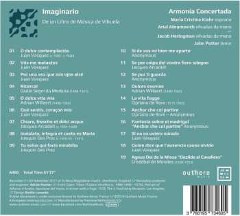 CD Maria Cristina Kiehr: Imaginario: De Un Libro de Música de Vihuela