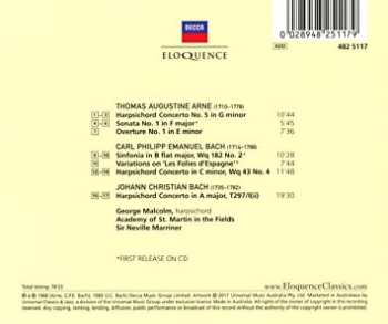 CD Carl Philipp Emanuel Bach: Harpsichord Concertos