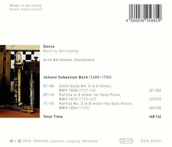 CD Johann Sebastian Bach: Dance (Bach By Bornkamp)