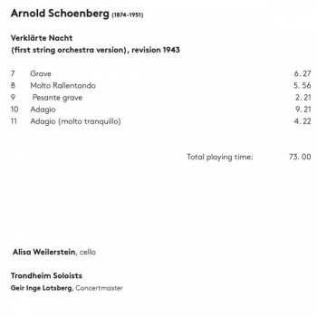 SACD Arnold Schoenberg: Transfigured Night