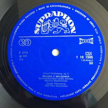 LP Arnold Schoenberg: Pelléas A Mélisanda / Passacaglia