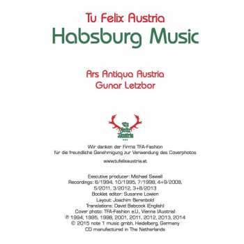 CD Ars Antiqua Austria: Tu Felix Austria Habsburg Music