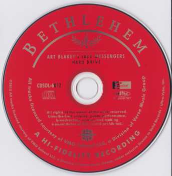 CD Art Blakey & The Jazz Messengers: Hard Drive