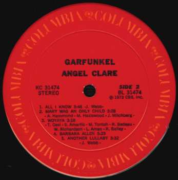 LP Art Garfunkel: Angel Clare