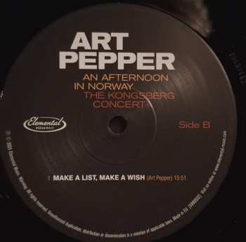 2LP Art Pepper: An Afternoon In Norway (The Kongsberg Concert) DLX | LTD