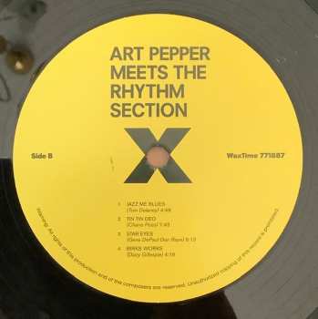 LP Art Pepper: Art Pepper Meets The Rhythm Section LTD