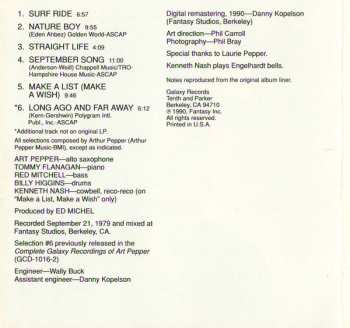 CD Art Pepper: Straight Life