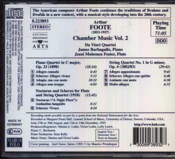 CD Arthur Foote: Chamber Music Vol. 2: Piano Quartet • String Quartet No. 1 • Nocturne And Scherzo