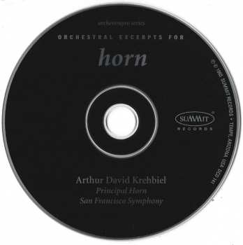 CD Arthur Krehbiel: Orchestral Excerpts For Horn