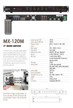 Técnica de áudio ARTSOUND MX-120M