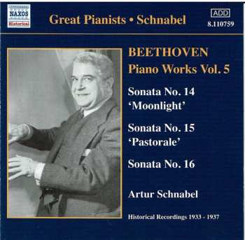 CD Ludwig van Beethoven: Beethoven Piano Works Vol. 5: Sonata No. 14 'Moonlight', Sonata No. 15 'Pastorale', Sonata No. 16