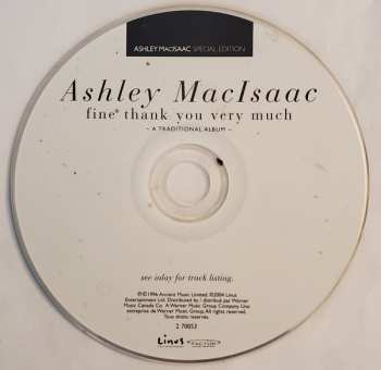 CD Ashley MacIsaac: Fine® Thank You Very Much - A Traditional Album