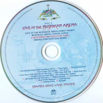 2LP/2CD/Caja/Blu-ray Asia: Live At The Budokan Arena Tokyo, Japan 1983 DLX | LTD | CLR