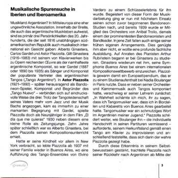 CD Astor Piazzolla: Cuatro Estaciones Porteñas. Tres Piezas Originales Al Estilo Español Op. 1