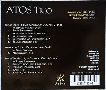 CD Robert Schumann: Beethoven / Schubert / Schumann