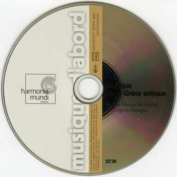 CD Atrium Musicae De Madrid: Musique De La Grèce Antique