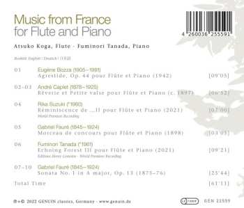 CD Fuminori Tanada: Music From France For Flute And Piano
