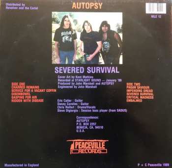 LP Autopsy: Severed Survival - Clear Vinyl