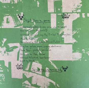 2LP Panda Bear: Spirit They're Gone Spirit They've Vanished CLR