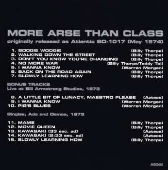 CD Billy Thorpe And The Aztecs: More Arse Than Class