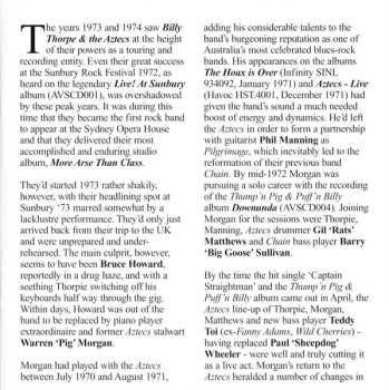 CD Billy Thorpe And The Aztecs: More Arse Than Class