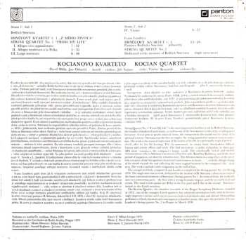 LP Bedřich Smetana: String Quatet No. 1 (From My Life), String Quartet No. 2 (Dedicated To The Memory Of B. Smetana 