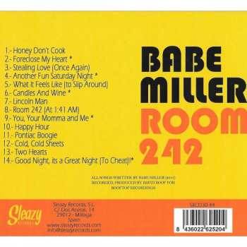 CD Babe Miller: Room 242 DIGI
