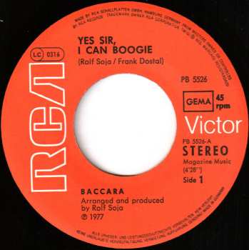 SP Baccara: Yes Sir, I Can Boogie