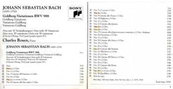 CD Johann Sebastian Bach: Goldberg Variations, BWV 988