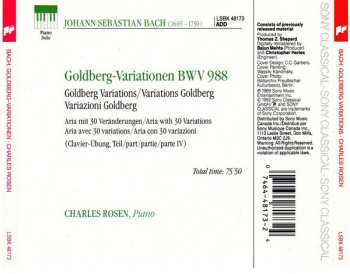 CD Johann Sebastian Bach: Goldberg Variations, BWV 988