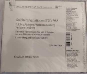 CD Johann Sebastian Bach: Goldberg Variations, BWV 988