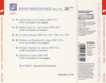 CD Johann Sebastian Bach: Italian Concerto • English Suite No. 2 • 12 Little Preludes