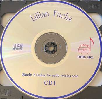 2CD Johann Sebastian Bach: The Fuchs Legacy Vol.1 : 6 Suites For Cello Solo (complete) Played On The Viola
