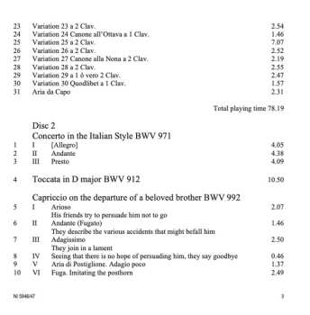 2CD Johann Sebastian Bach: Bach, Vol. 1