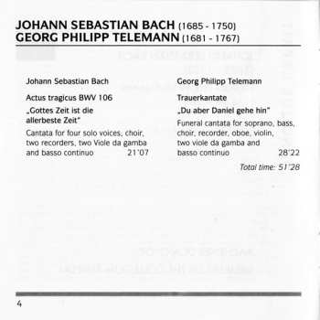 CD Johann Sebastian Bach: Funeral Cantatas