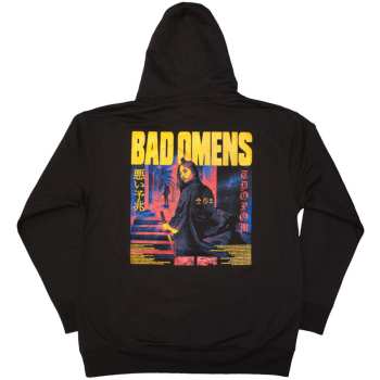 Mercancía Bad Omens: Bad Omens Unisex Pullover Hoodie: Samurai Woman (black) (back Print) (small) S