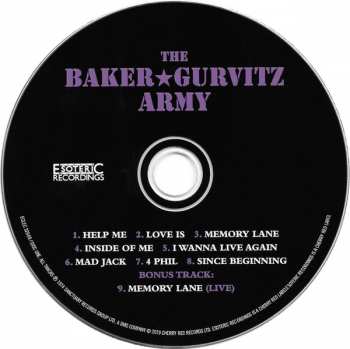 3CD/Caja Baker Gurvitz Army: Since Beginning (The Albums 1974-1976)