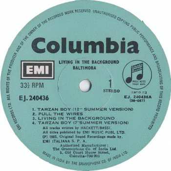 LP Baltimora: Living In The Background