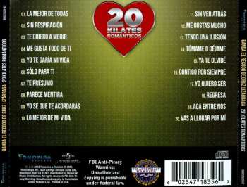 CD Banda El Recodo De Crúz Lizárraga: 20 Kilates Románticos