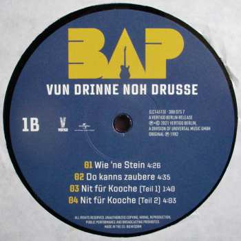 2LP BAP: Vun Drinne Noh Drusse