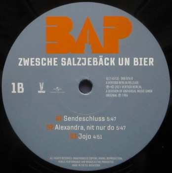 2LP BAP: Zwesche Salzjebäck Un Bier
