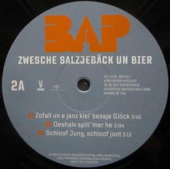 2LP BAP: Zwesche Salzjebäck Un Bier